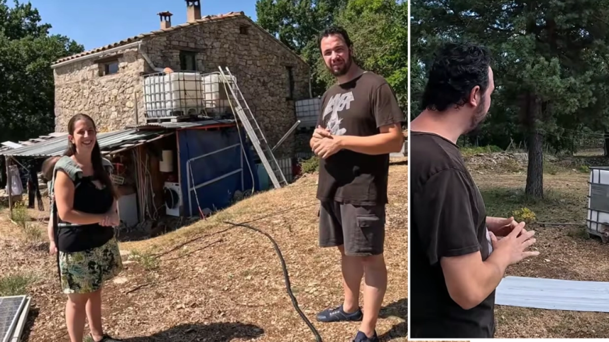 Pareja abandonó una vida de lujos y se fue al bosque sin electricidad ni agua para construir un futuro sustentable: 'Nuestros hijos no van al colegio'
