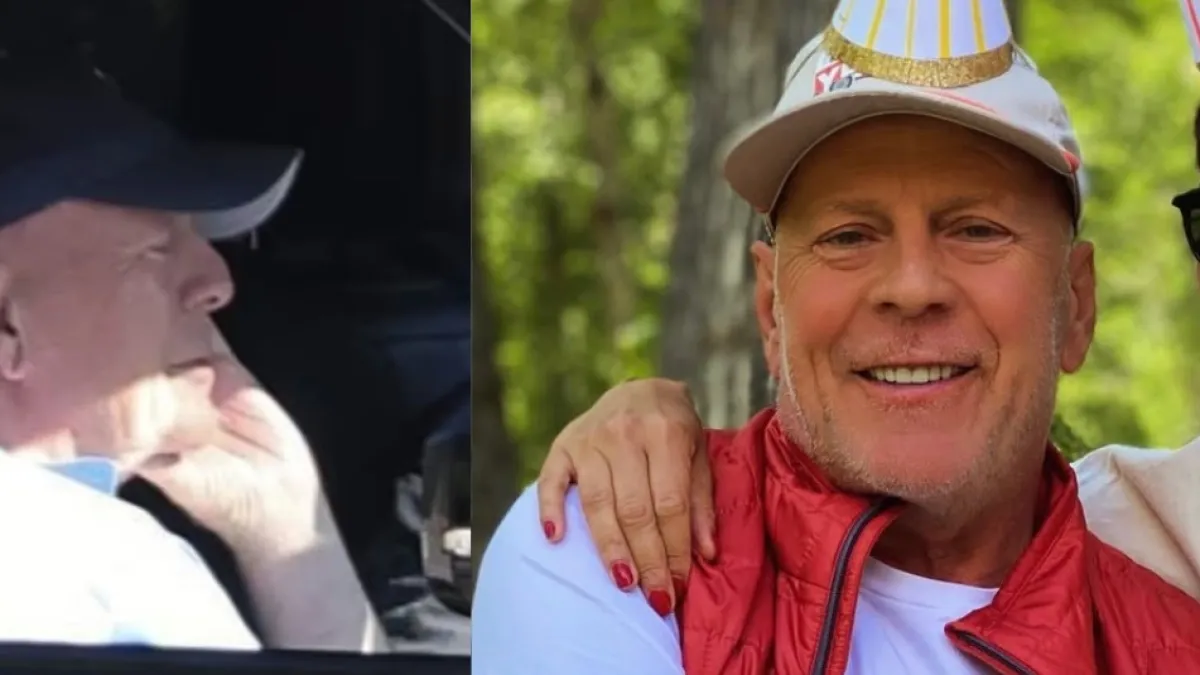Bruce Willis reapareció en público tras ser diagnosticado con demencia