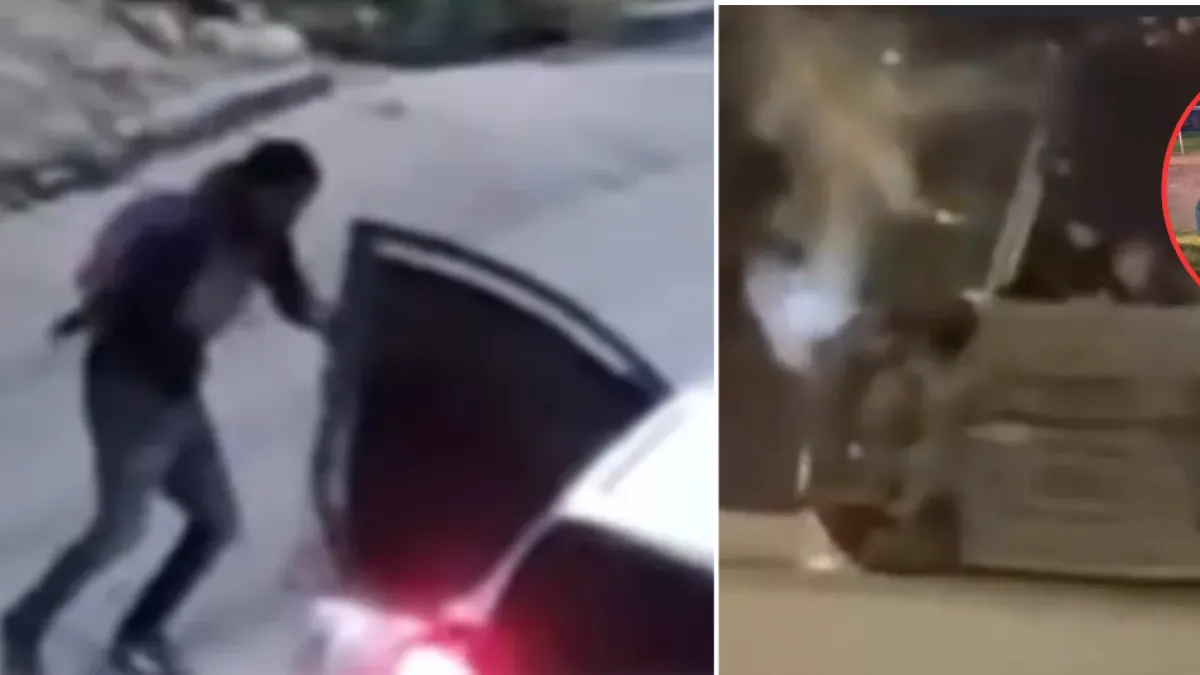 Revelan video de la persecución en la que capturaron a extranjeros señalados de asesinar a un conductor de aplicación en Bogotá: el carro se volcó