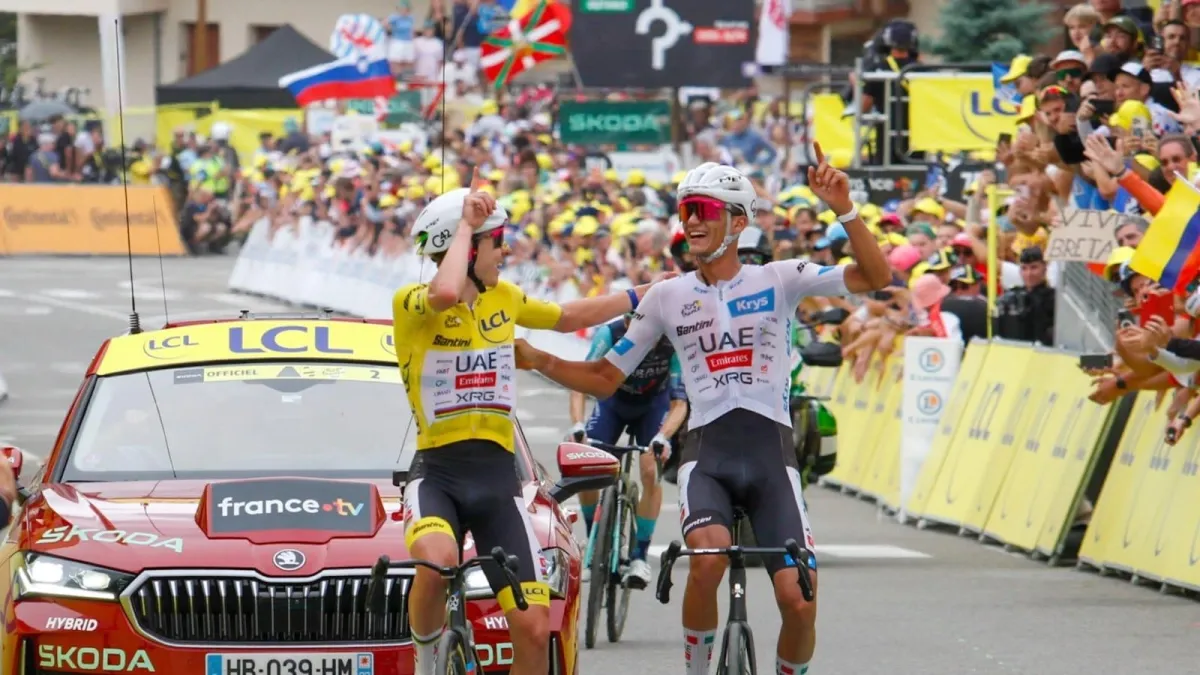 Tadej Pogacar, cerca del quinto título del Tour de Francia: Richard Carapaz ganó la etapa 20; así van los colombianos en las clasificaciones