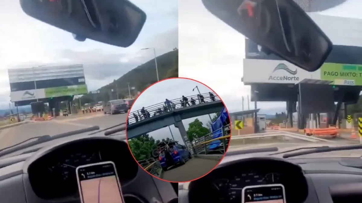Denuncian imprudencia para evitar pagar peaje en Bogotá; sería el mismo carro involucrado en polémica del puente peatonal: 'Otro video'