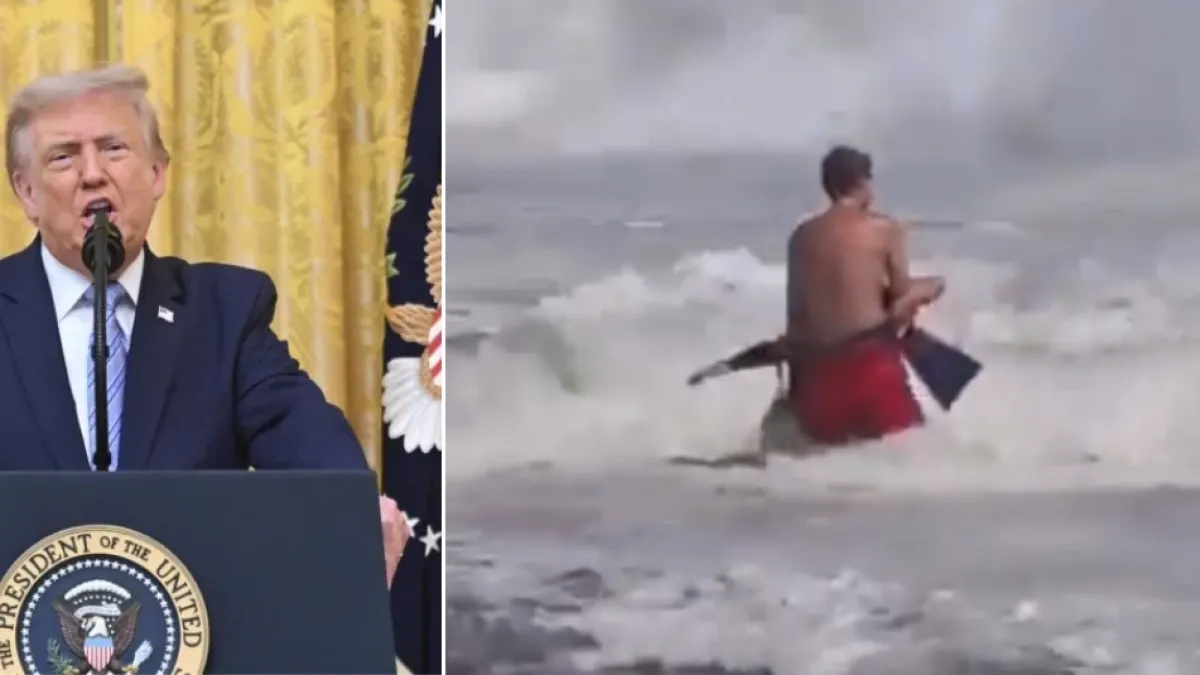 Donald Trump invitó a la Casa Blanca a hombre salvavidas de 16 años que rescató a niño de violento oleaje del mar en California: será condecorado