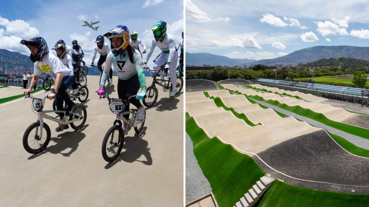 Fue entregada la pista de BMX 'Mariana Pajón' de Medellín tras ser sometida a una renovación integral: el alcalde Federico Gutiérrez la estrenó