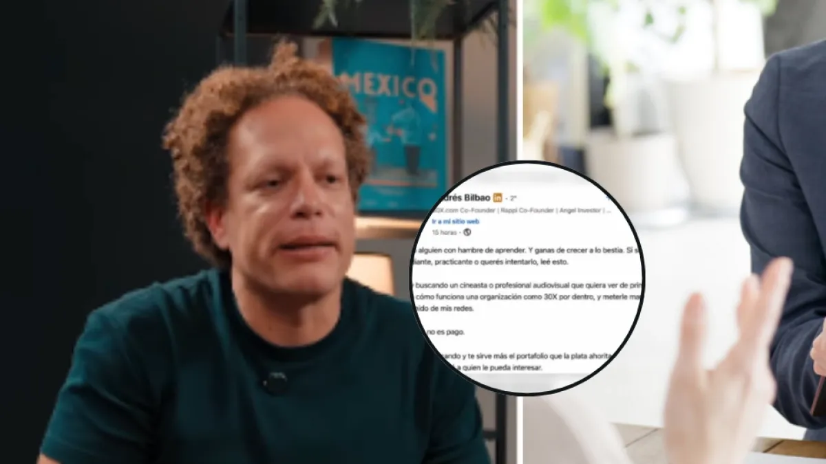 Andrés Bilbao, cofundador de Rappi, se pronunció por la polémica tras publicar una oferta de trabajo sin pago: 'Una serie de errores operacionales'