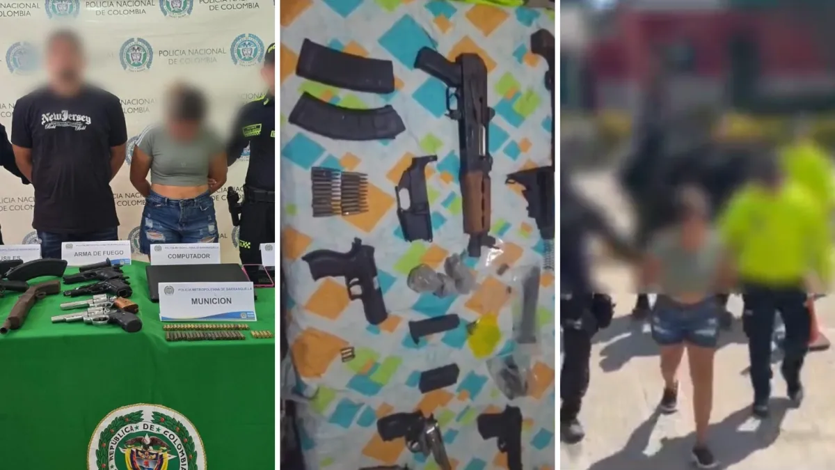 Caen dos presuntos integrantes de Los Costeños en Malambo: Policía incautó fusiles, cocaína y arsenal que iba para homicidios en Barranquilla