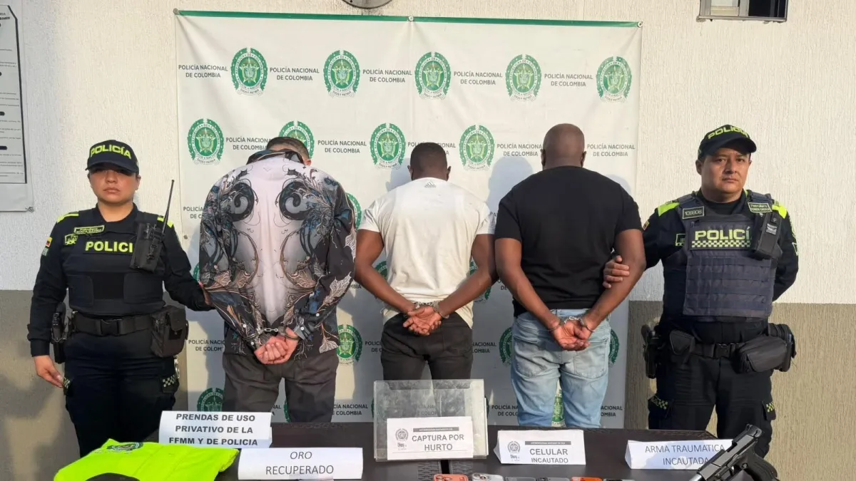 La Fuerza Pública frustró plan de robar una joyería con presunta participación de un policía, su hermano y un tercer cómplice con prontuario en Cali