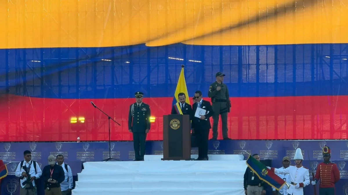Abelardo De La Espriella pronuncia su primer discurso como presidente de Colombia: 'Comienza la recuperación del orden, la autoridad y la libertad'
