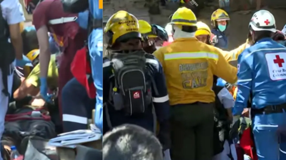 Milagroso rescate en Cali: hombre fue sacado con vida tras permanecer varias horas bajo los escombros