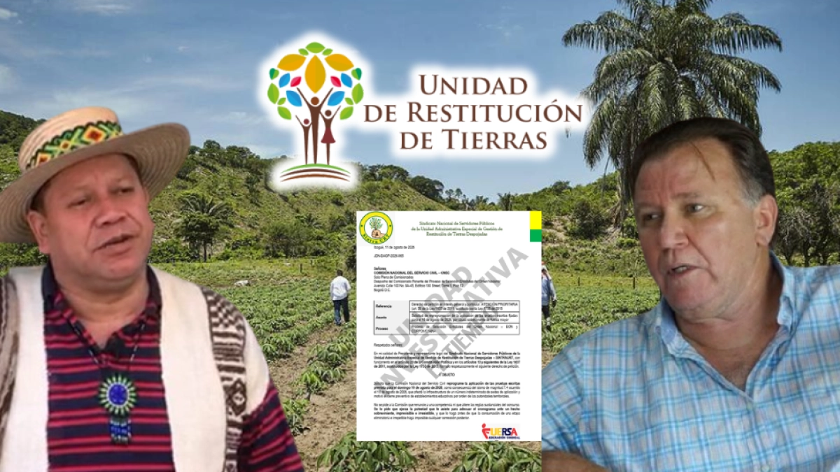 Alertan por concurso en la Unidad de Restitución de Tierras que dejará 464 cargos amarrados por más de $ 3 mil millones mensuales