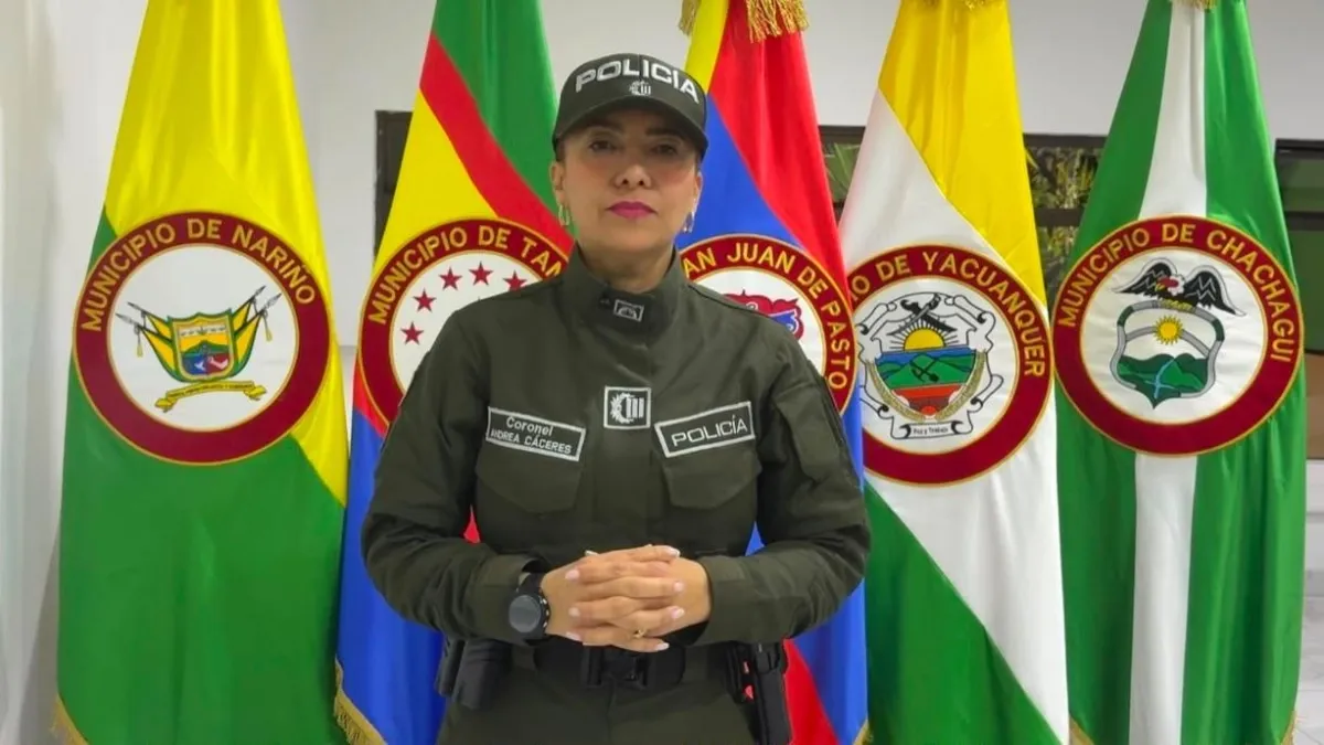 La coronel Andrea Carolina Cáceres llega al mando de la Policía Metropolitana de Pasto