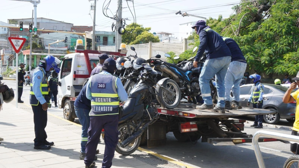 La Cacería de la Infracción: DATT Inmoviliza 180 Motocicletas en Cartagena