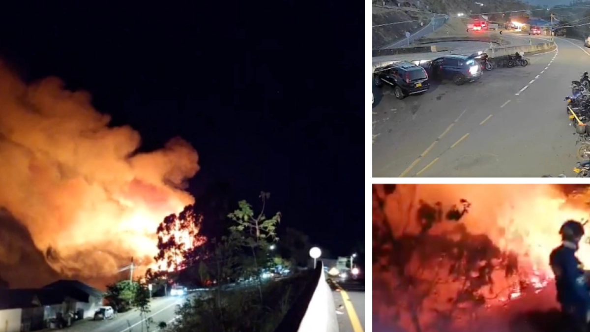 Buscan a asistentes de funeral que habrían comenzado voraz incendio que ya ha acabado 100 hectáreas en los alrededores de La Vega