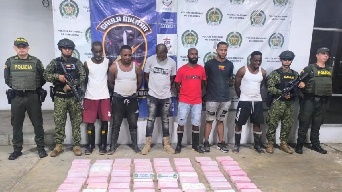 Las identidades de los 6 capturados en Buenaventura que fueron detectados por dron que hacía vigilancia del terremoto: estaban empaquetando cocaína