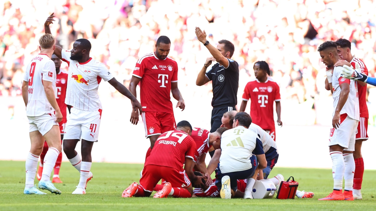 Alarma en el Bayern Múnich: Jamal Musiala se desvaneció en pleno partido; esto es lo que se sabe