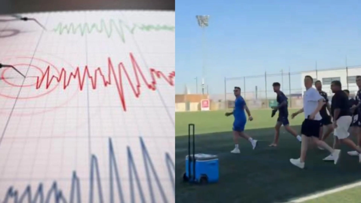 Video | Futbolistas en Granada vivieron momentos de pánico tras terremoto que los sorprendió en pleno entrenamiento: 'Vaya susto'