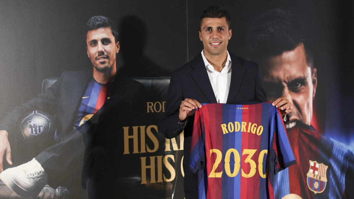 Rodri Hernández fue presentado como flamante fichaje del Barcelona tras su gran Mundial con España: reveló por qué rechazó al Real Madrid