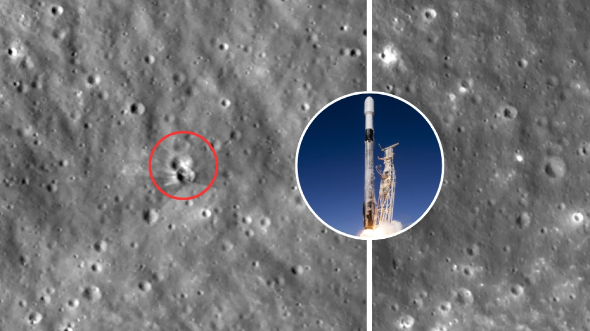 Video | La Nasa reveló el nuevo cráter en la Luna que dejó el impacto de la etapa superior del cohete espacial Falcon 9 de SpaceX