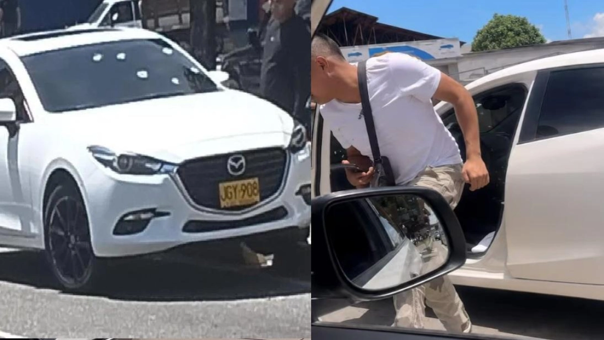 Revelan la identidad del hombre que sobrevivió a balacera en vehículo de alta gama y blindado en Bucaramanga: presentó una cédula falsa