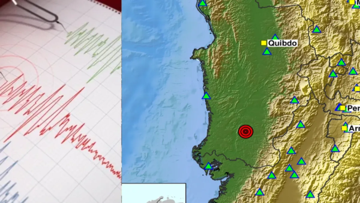Dos temblores seguidos de 3,9 y 3,7 se registraron en Istmina, Chocó, en la noche de este domingo 23 de agosto: se sintieron en otras ciudades