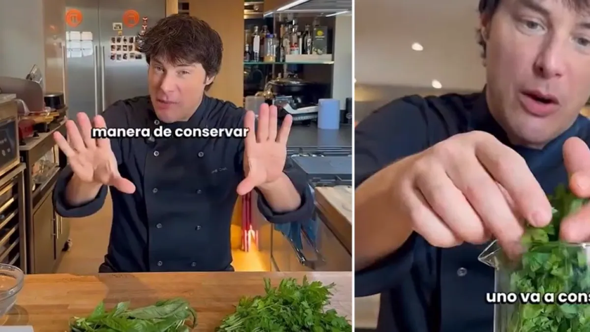 Jordi Cruz, chef con tres estrellas Michelin: 'Para que el perejil fresco dure más, no lo congeles: ponlo en agua como si fueran flores'
