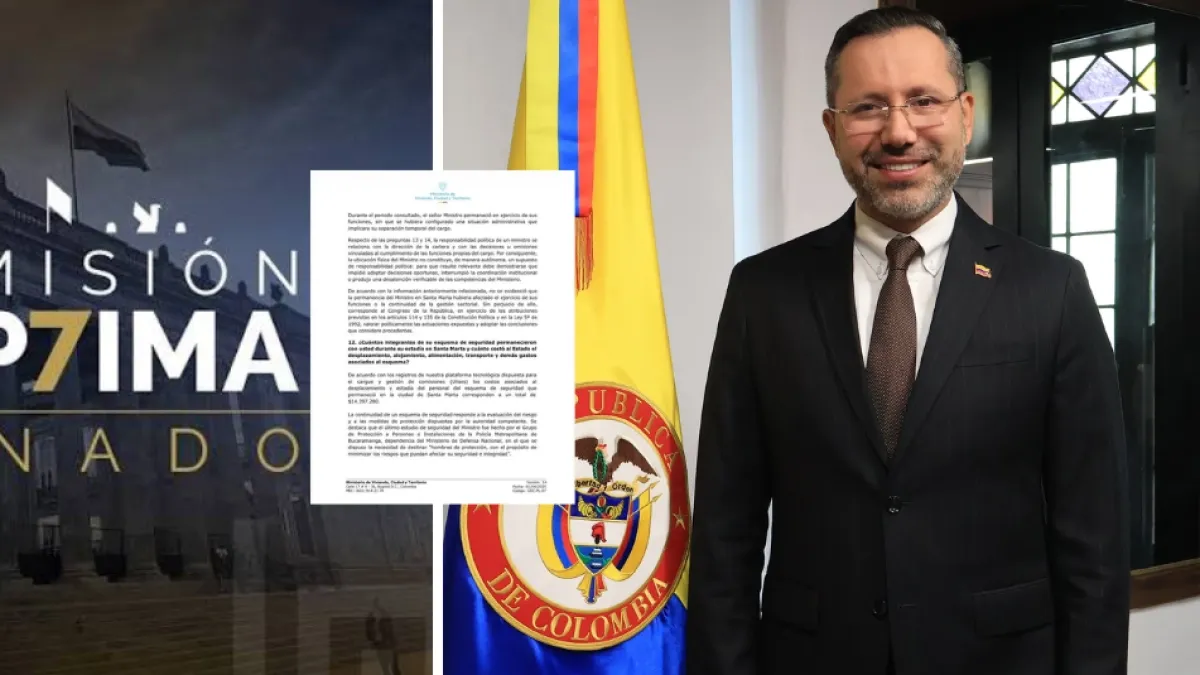 Minvivienda responde a cuestionamientos sobre la presencia del ministro Jaime Andrés Beltrán en Santa Marta durante la emergencia por el terremoto