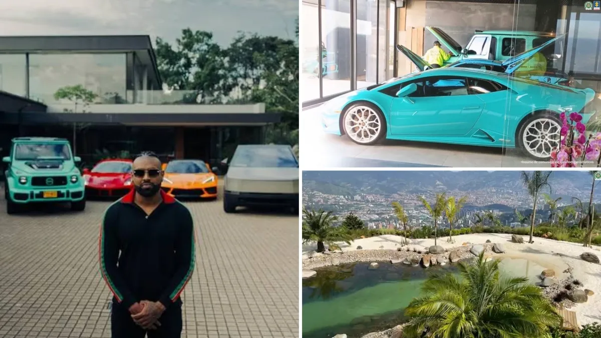 Los negocios fraudulentos por los que le extinguieron lujosas mansiones con playa artificial y carros deportivos en Medellín a famoso influencer