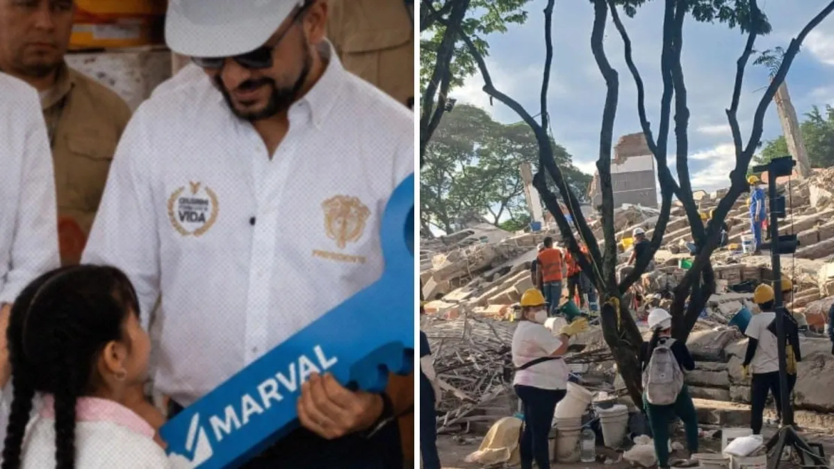 Ellas son las niñas que le pidieron casa al presidente Abelardo De La Espriella en Cali por el terremoto: '¡El corazón se me salía de la emoción!'