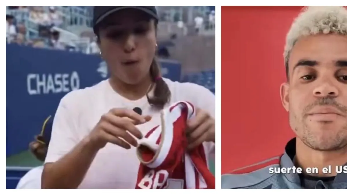 Luis Díaz le envía mensaje de respaldo a Camila Osorio y le regala su camiseta antes del duelo contra Sabalenka en el US Open