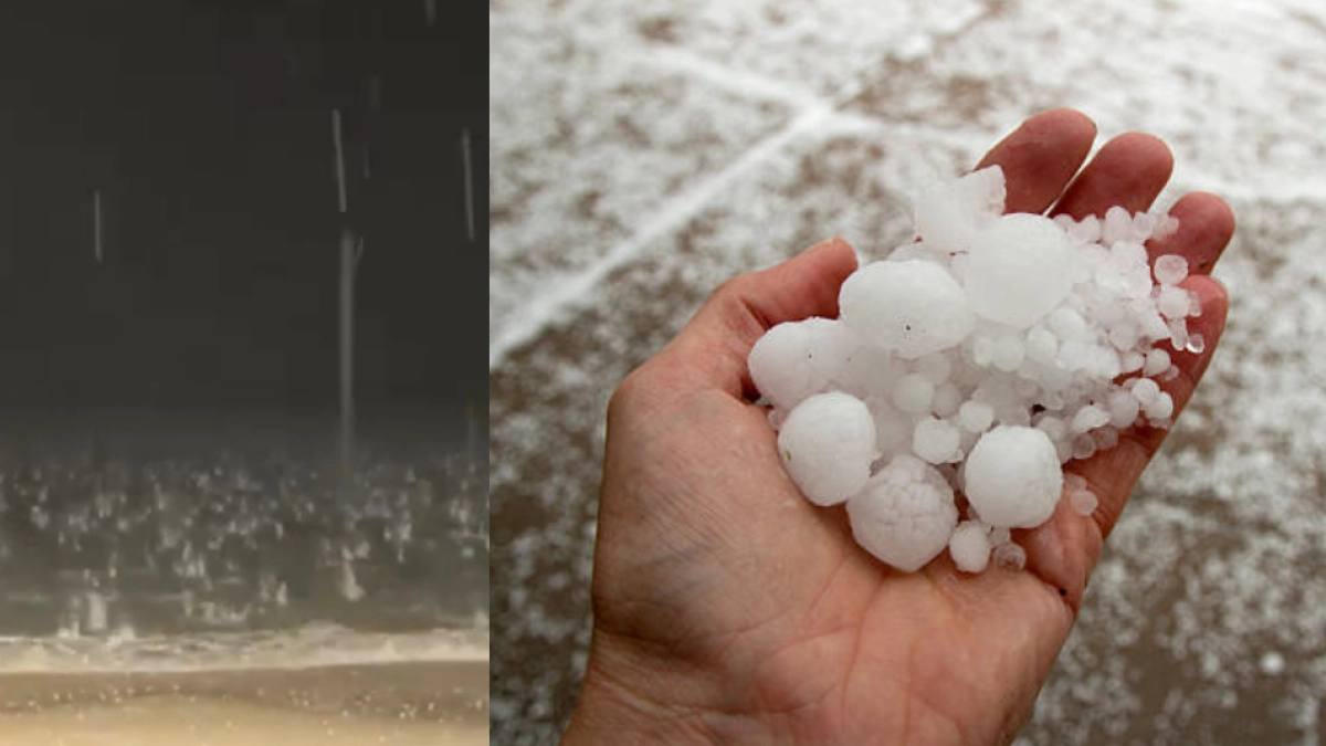 Playa quedó cubierta de nieve luego de que una fuerte tormenta de granizo cayera: el fenómeno causó daños en vehículos y viviendas