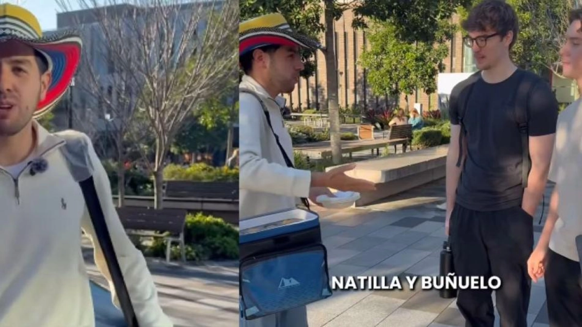 Colombiano en Australia hizo natilla y buñuelos para repartir en la calle: 'Nunca comí algo así de rico'