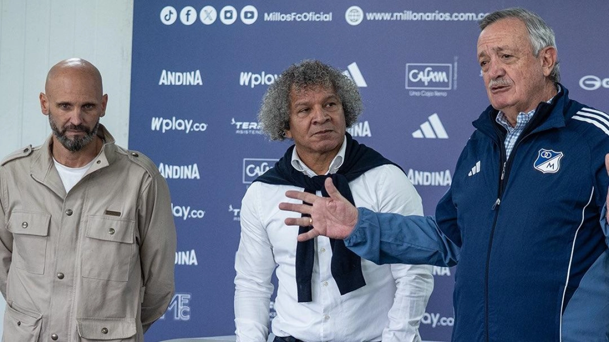 Alberto Gamero fue presentado en Millonarios y asume el reto de pelear por el título: 'Este es un equipo grande y se reforzó bien'