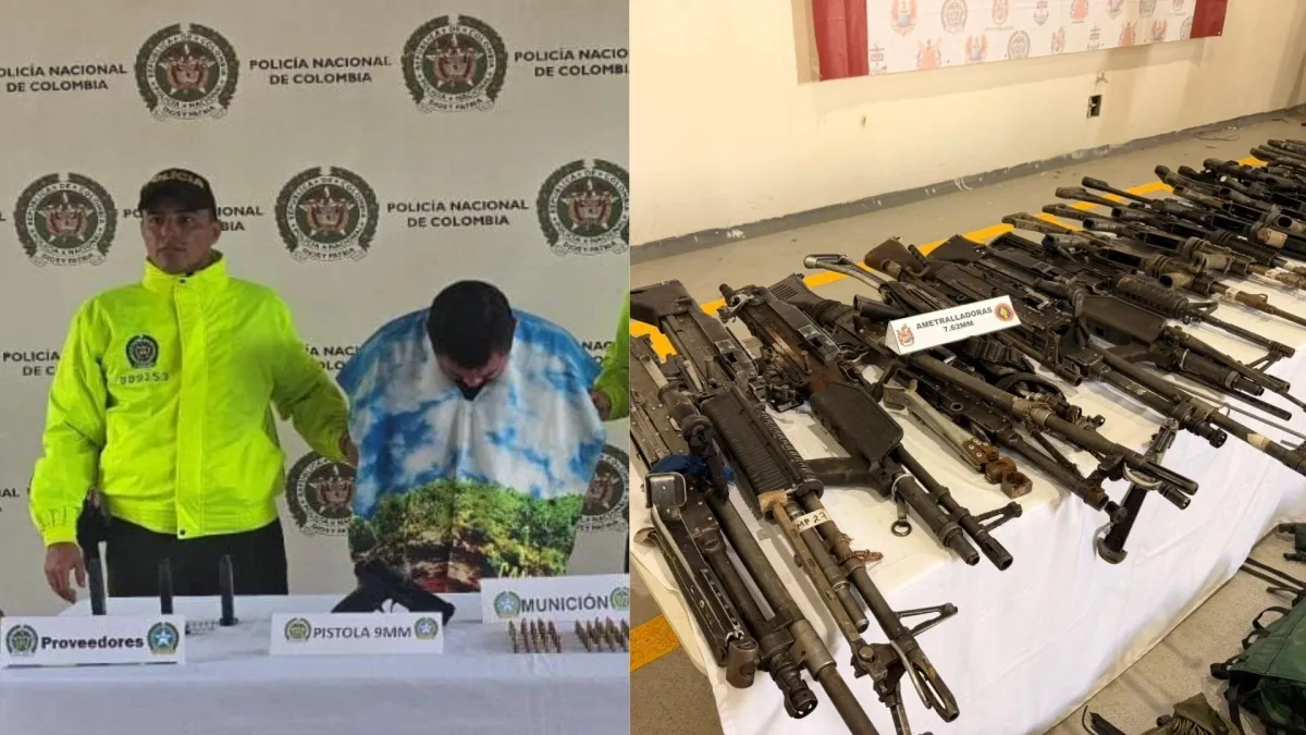 Armas de seis países en poder de ‘Iván Mordisco’ y la pista que siguen tras la captura de ‘Canaguaro’ en Meta