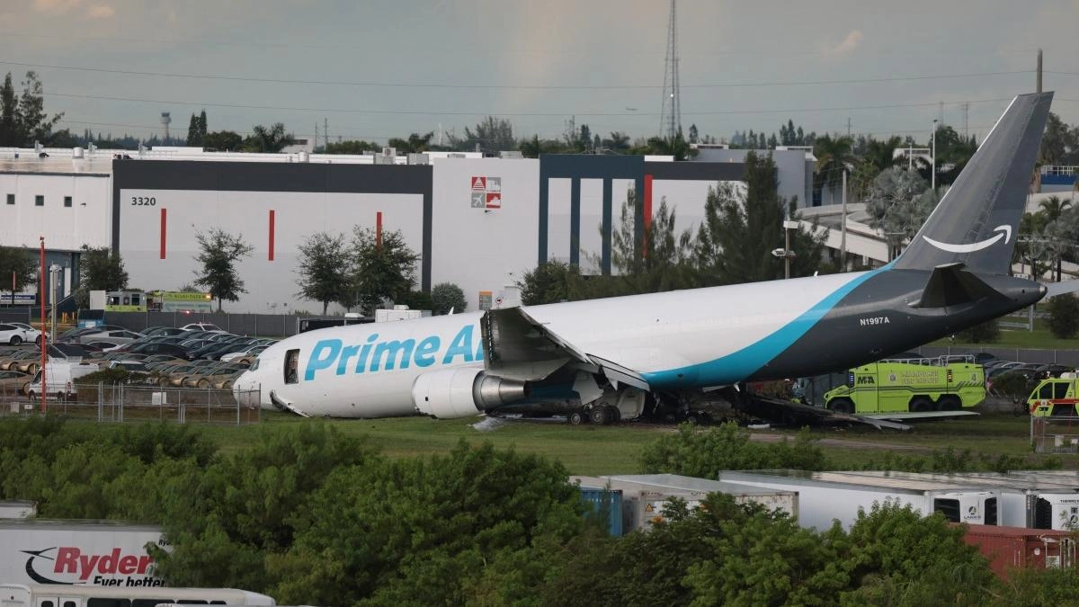 Revelan identidades de las cinco víctimas del accidente del avión de carga de Amazon que se salió de la pista en el Aeropuerto Internacional de Miami