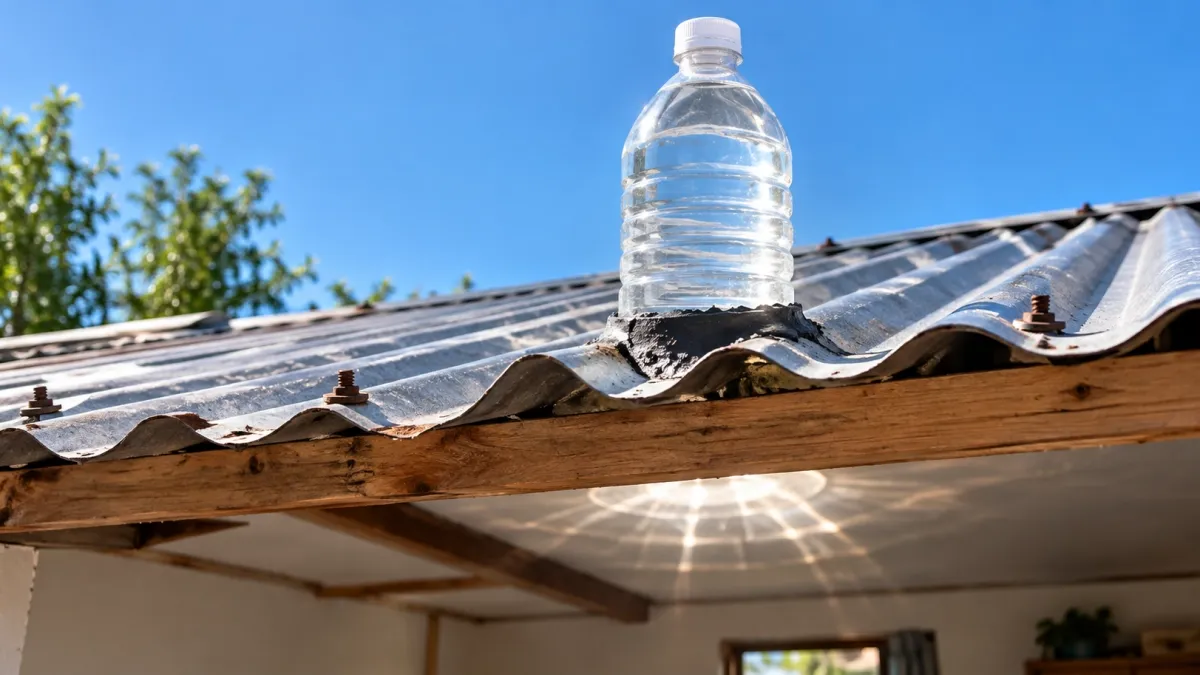 Lámpara de Moser: cómo una botella de agua convierte la luz solar en iluminación interior sin electricidad
