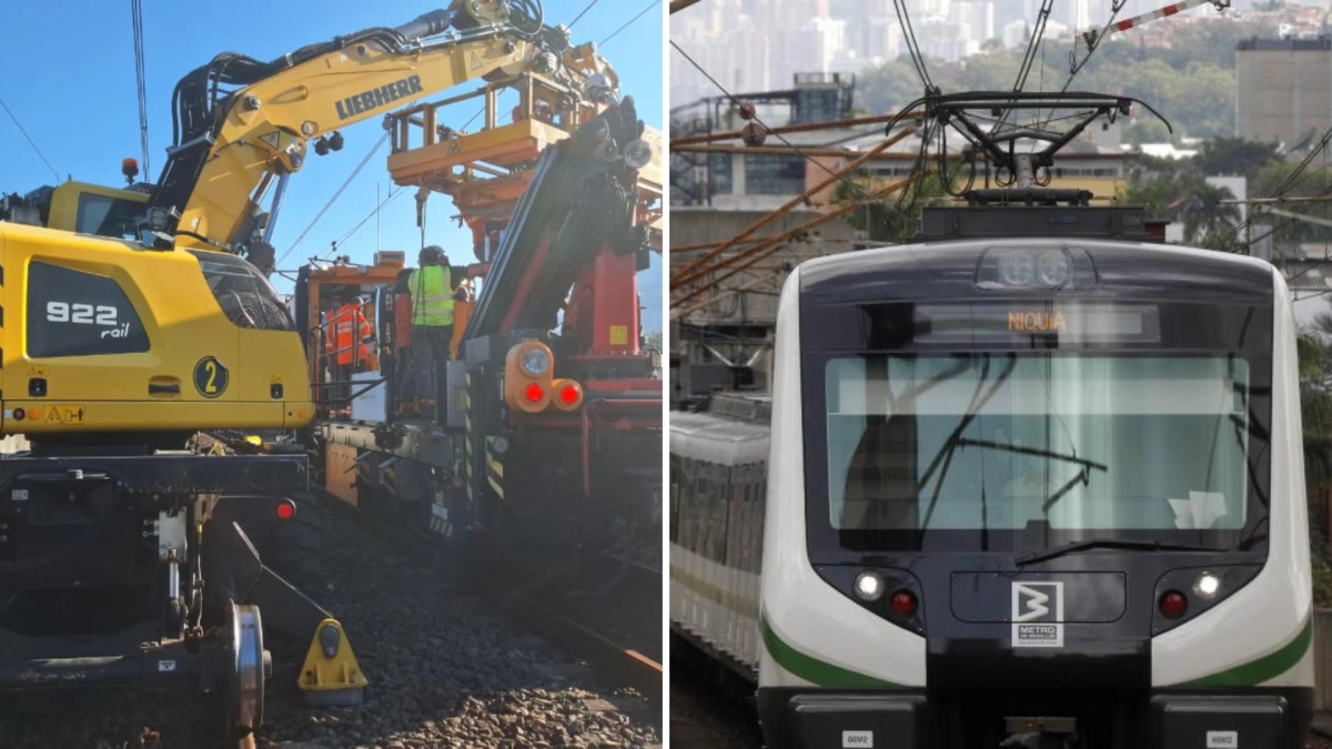 Atención: Metro de Medellín restableció su operación comercial en todas las estaciones tras reparar vehículo auxiliar varado en las vías férreas