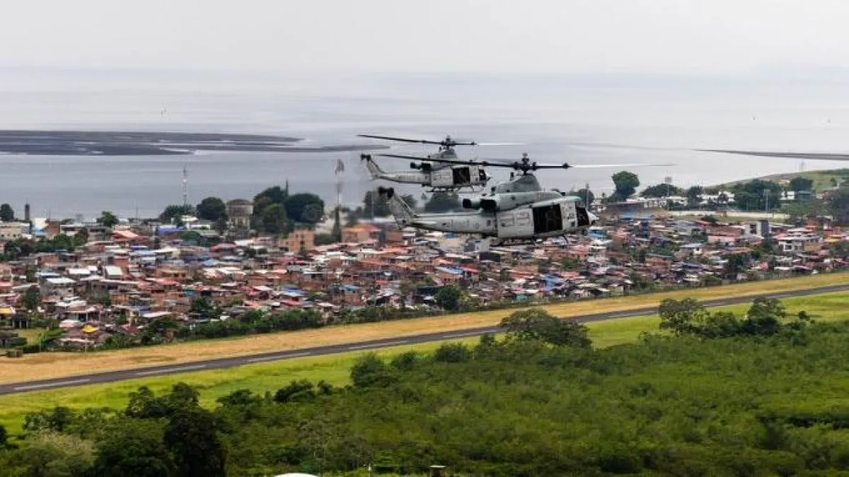 La historia detrás de los dos helicópteros de EE. UU. que sobrevolaron Tumaco y generaron polémica en redes