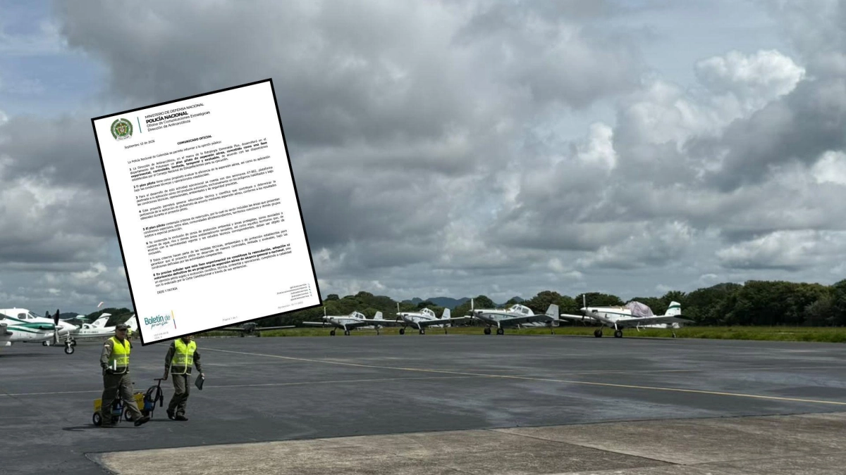 Atención: Policía revela los detalles del plan piloto de aspersión aérea: comenzará en Putumayo