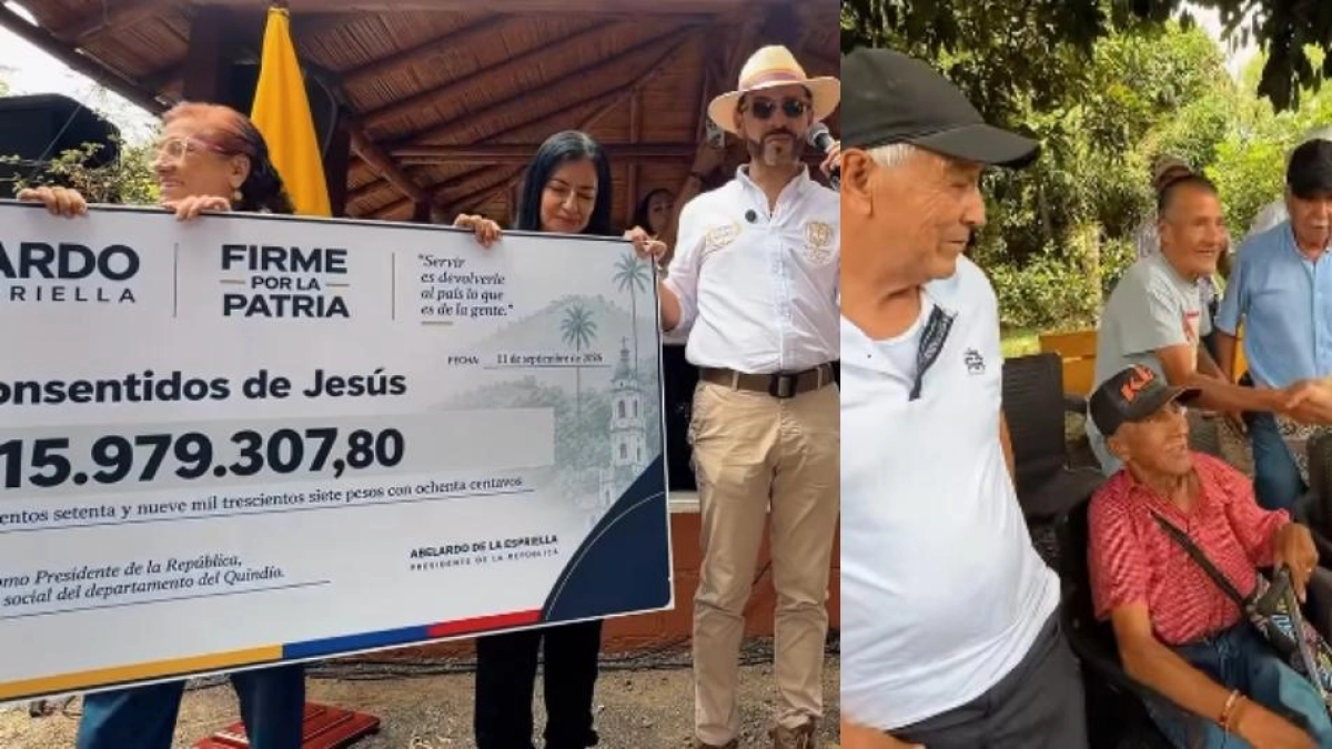 De La Espriella dona su primer sueldo a hogares geriátricos y promete repetirlo cada mes
