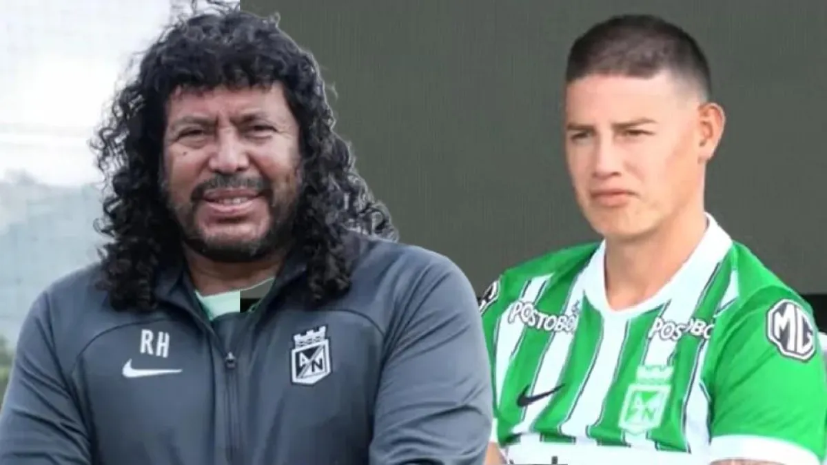 Reencuentro de leyendas en el fútbol colombiano: René Higuita dio la bienvenida a James Rodríguez en Atlético Nacional