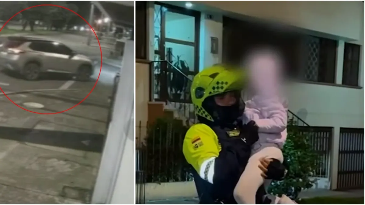 Se conocen detalles del operativo que permitió rescatar en Bogotá a una niña de 7 años que iba dentro de una camioneta hurtada