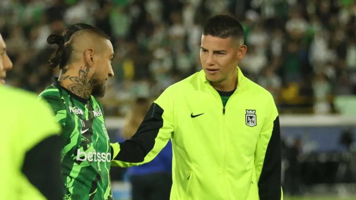 James Rodríguez arranca como suplente en el juego entre Inter de Bogotá y Atlético Nacional: minuto a minuto