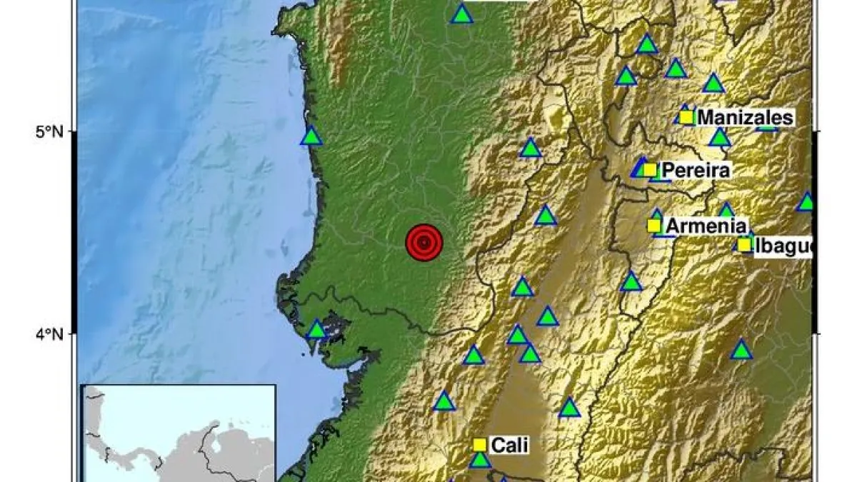 Temblor hoy en Colombia | Reportan nuevo sismo de 4.1 en Istmina, Chocó en la tarde de este 19 de septiembre