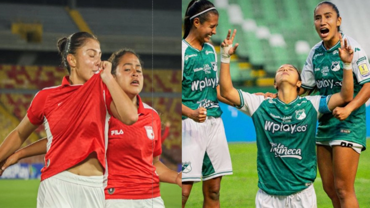Independiente Santa Fe y Deportivo Cali repiten la final de la Liga Femenina: el título está en juego