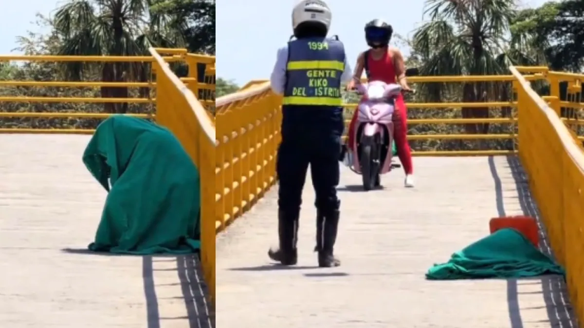 Video viral muestra imprudencias de conductores atravesando puentes peatonales en motocicletas: esta es la multa en Colombia
