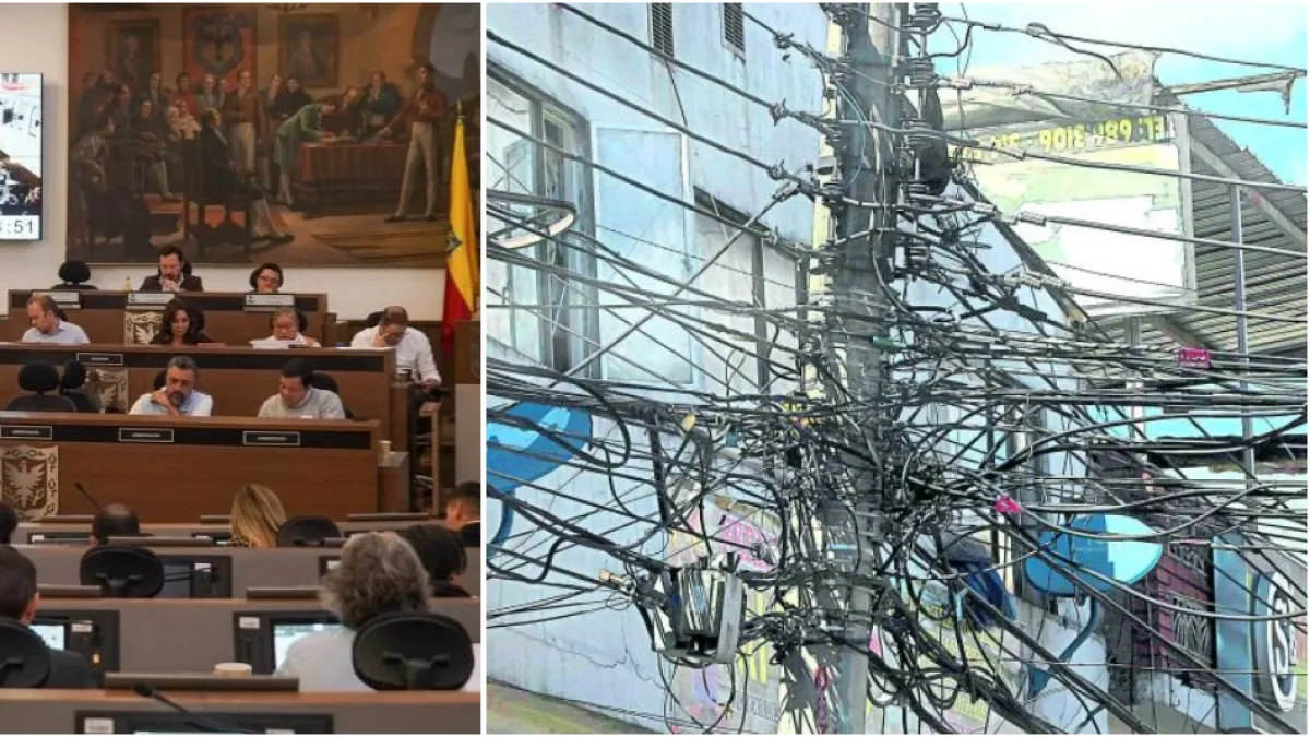 Concejo de Bogotá aprobó medida para soterrar progresivamente el cableado instalado en postes y retirar redes en desuso de la ciudad