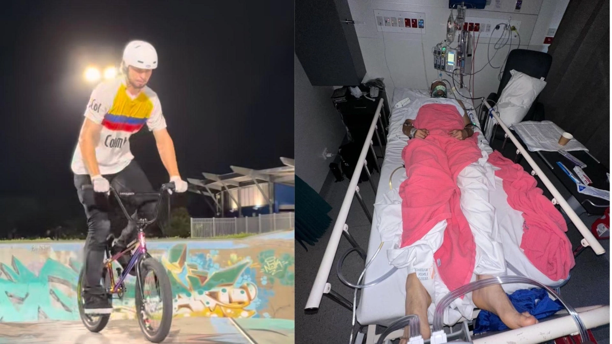 Deportista colombiano permanece en estado de coma en Francia tras grave accidente: su mamá busca recursos para viajar y acompañarlo en su recuperación