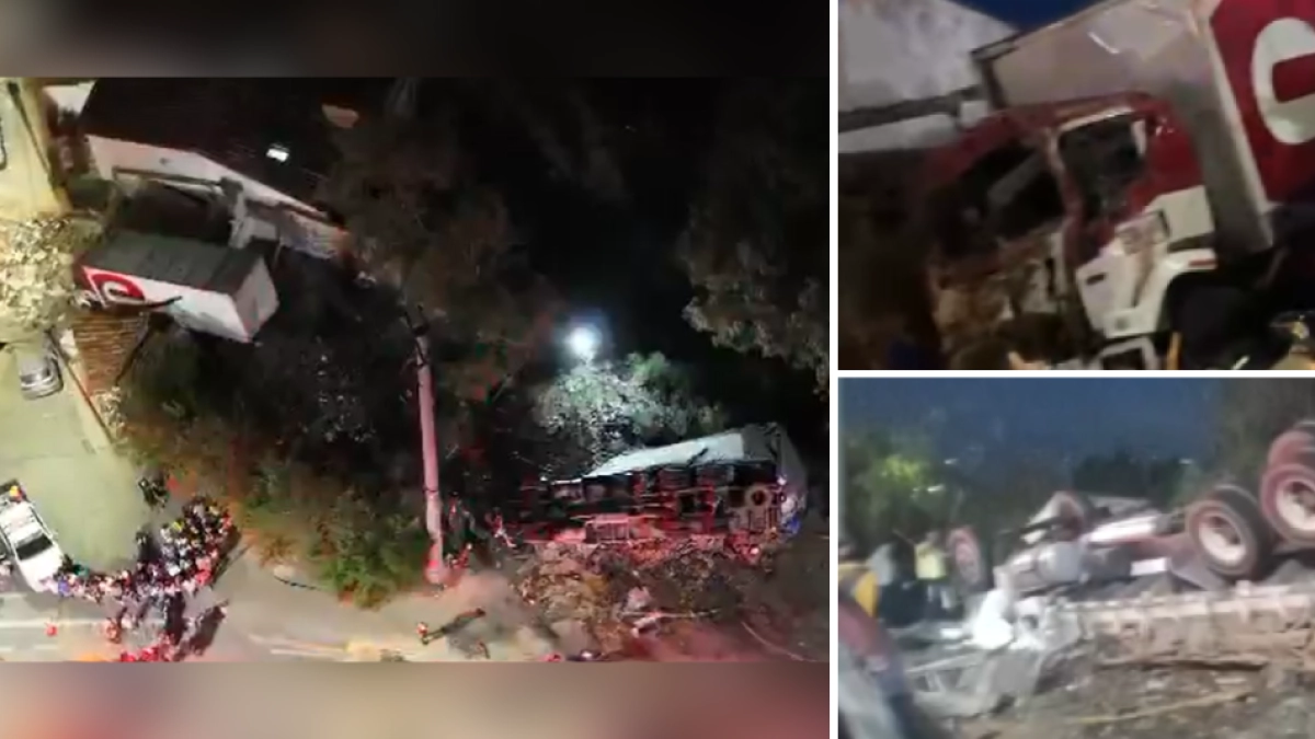 Esta es la hipótesis del fuerte accidente que dejó un camión estrellado contra una vivienda en Girón: hay 6 heridos y una persona muerta