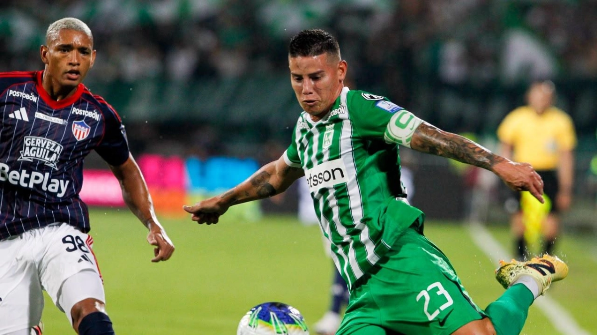 James Rodríguez es titular con Nacional en el partido clave contra Junior: siga el minuto a minuto