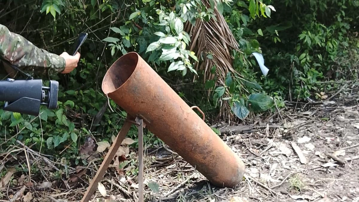 Eln preparaba ataque con 12 explosivos y rampas de lanzamiento en Tame, Arauca
