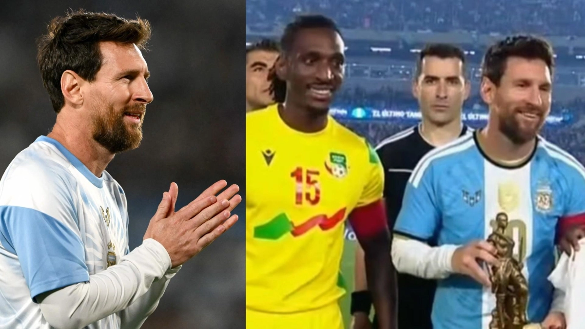 Lionel Messi recibió un particular regalo del capitán de Benín: ¿qué le dio el rival antes de jugar su último partido con la selección de Argentina?